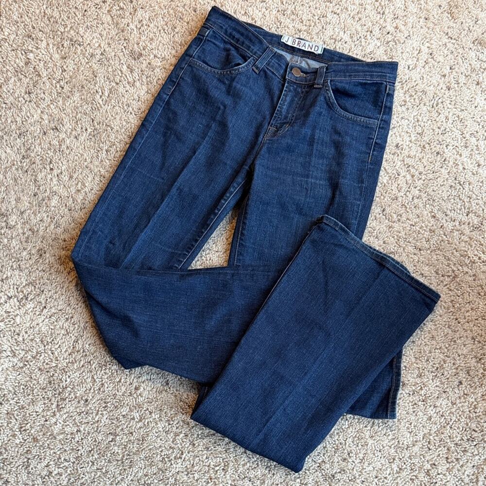 J Brand Dark Blue Flare Leg Women's Jeans Size 26